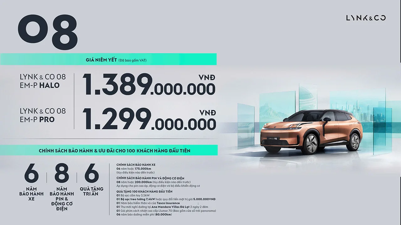 LYNK & CO 08 EM-P CHÍNH THỨC RA MẮT TẠI VIỆT NAM